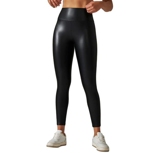 women's faux leather leggings-Trenzil